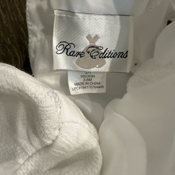 Rare Editions Elegant White Baby Dress - Picture 2 of 5